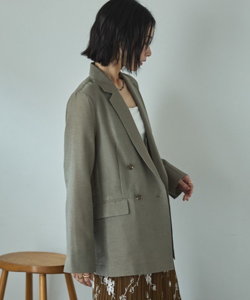 タグ付き新品 DOUX ARCHIVES メッシュシアージャケット チャコール