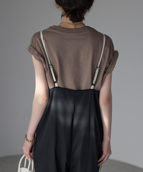 「each」 「Deux Amour」オーバーオール FREE グレイッシュベージュ レディース_画像2