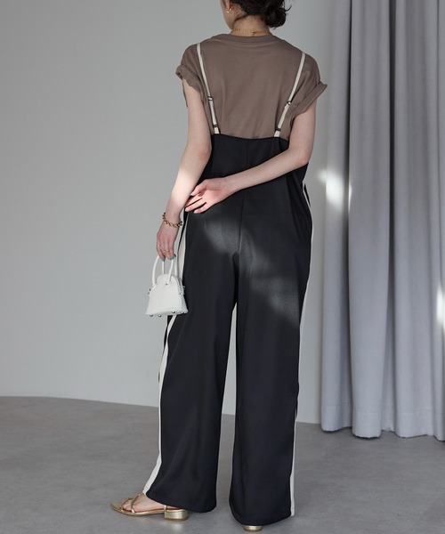 「each」 「Deux Amour」オーバーオール FREE グレイッシュベージュ レディース_画像6