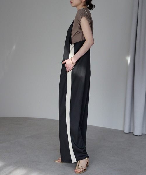 「each」 「Deux Amour」オーバーオール FREE グレイッシュベージュ レディース_画像7