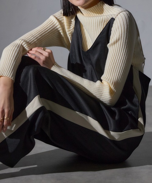 「each」 「Deux Amour」オーバーオール FREE グレイッシュベージュ レディース_画像8