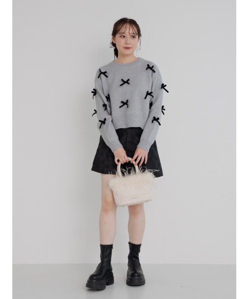 「JUMELLE」 長袖ニット MEDIUM グレー レディース_画像2