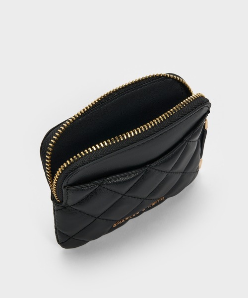 CHARLES & KEITH」 カードケース XX-SMALL ブルーグラス レディース
