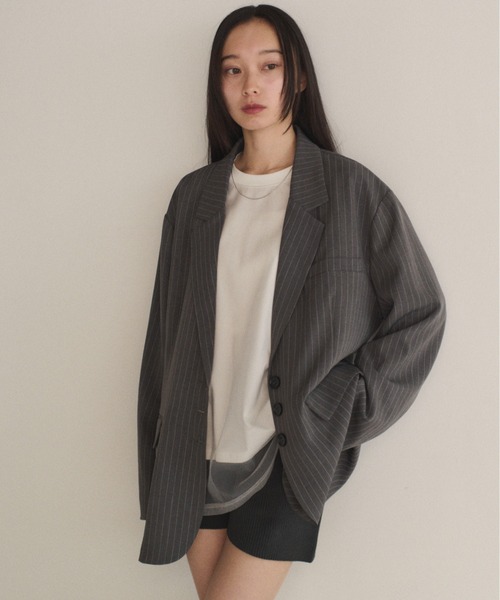 SOYEN ジャケット テーラードジャケット シングルラウンドテーラード