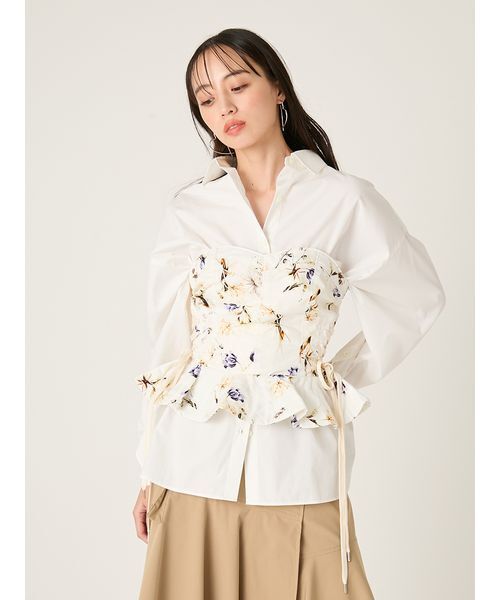 FRAY I.D（フレイ アイディー）レースアップビスチェ／撥水 FRAY I.D（フレイ・アイディー） レースアップビスチェ／撥水