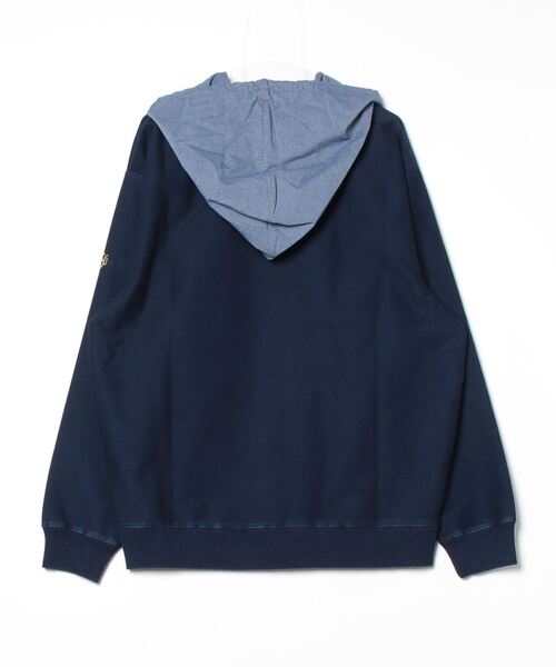 「The DUFFER of ST.GEORGE」 「duffer indigo」プルオーバーパーカー MEDIUM インディゴブルー メンズの画像