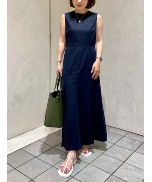 「Mila Owen」 ノースリーブワンピース 1 レッド レディース_画像2