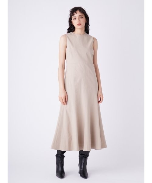 「Mila Owen」 ノースリーブワンピース 1 レッド レディース_画像3