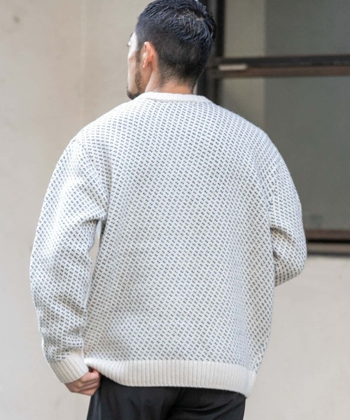 「URBAN RESEARCH ROSSO MEN」 長袖ニット LARGE ブラック メンズ_画像4