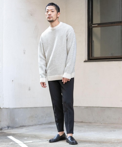 「URBAN RESEARCH ROSSO MEN」 長袖ニット LARGE ブラック メンズ_画像9