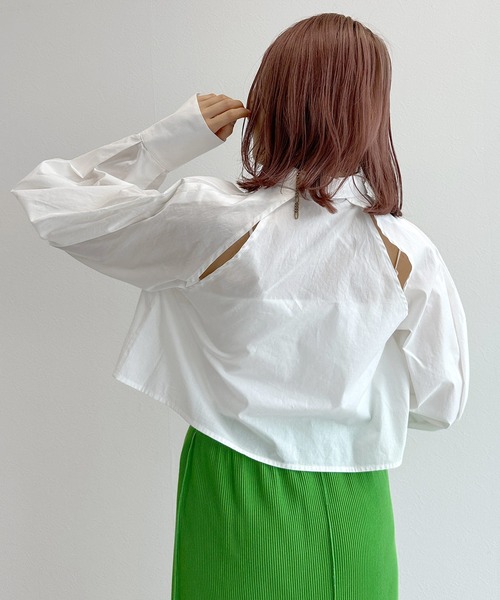 「w closet」 長袖シャツ FREE ブルー レディース_画像6