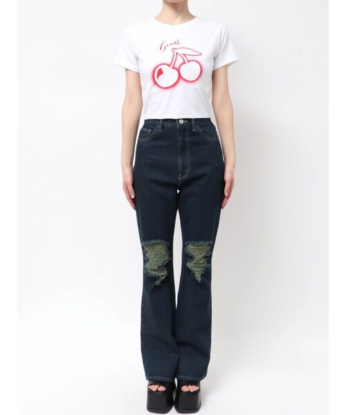 新品！エモダ×フィラtee EMODA×FILA】NET LAYER Tシャツ[品番：MKSW0003279]｜EMODA