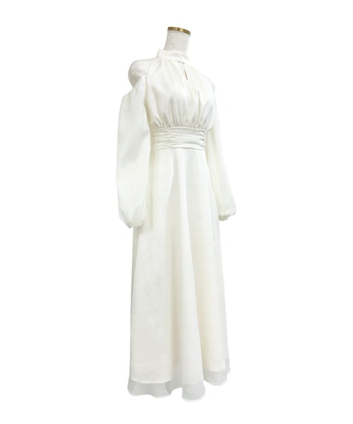 Rose Muse（ロゼミューズ） ドレス Open shoulder chiffon dress