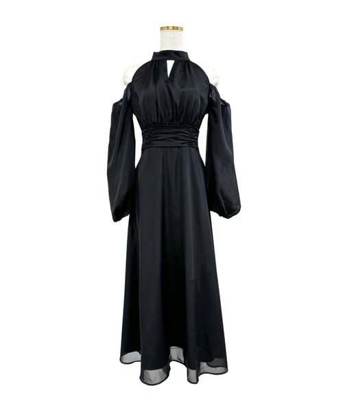 Rose Muse（ロゼミューズ） ドレス Open shoulder chiffon dress