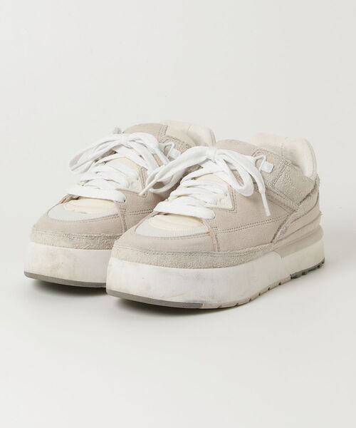 「UGG」 ローカットスニーカー 24.5cm ベージュ レディース