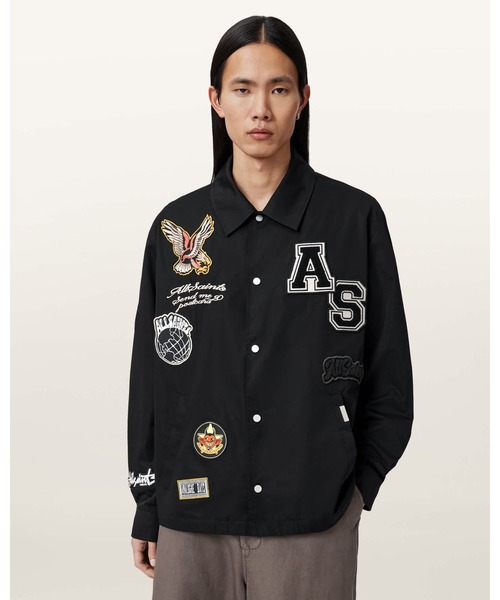 COACH コーチ　ステンカラーコート　メンズ　Sサイズ ALLSAINTS（オールセインツ） コート ジャケット SOUNDMAN PATCH COACH