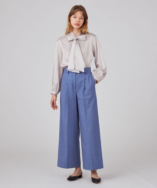 「BALLSEY」 長袖ブラウス 36 グリーン レディースの画像