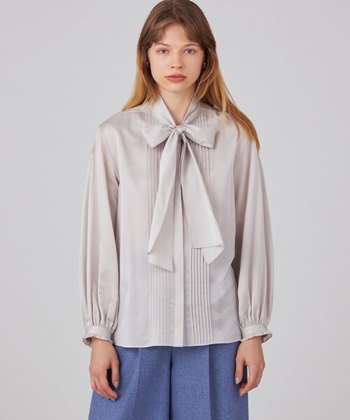 「BALLSEY」 長袖ブラウス 36 グリーン レディースの画像