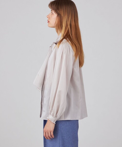 「BALLSEY」 長袖ブラウス 36 グリーン レディースの画像