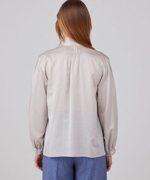 「BALLSEY」 長袖ブラウス 36 グリーン レディースの画像