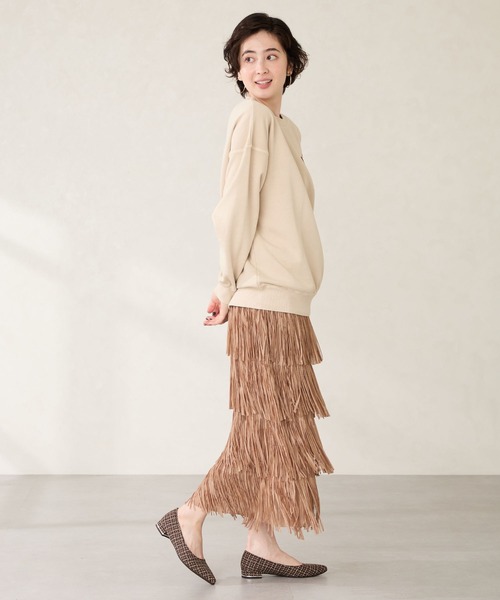 「ORiental TRaffic」 フラットパンプス 35 グレー レディース_画像8