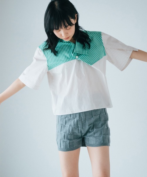 パンツ 「soduk」wrapping knit shorts / ラッピングニットショーツ