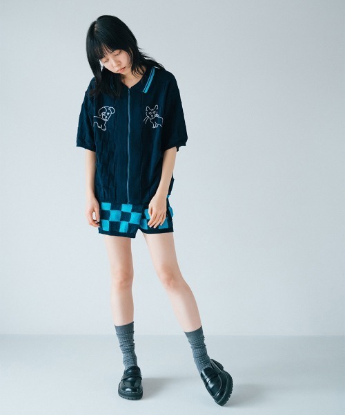 タグ付き　soduk 26ss ニットショートパンツ パンツ 「soduk」wrapping knit shorts / ラッピングニットショーツ