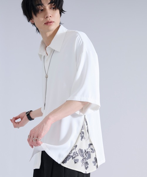 Ellno Loset（エルノロゼット） シャツ 「新色追加」2wayサイドジップ