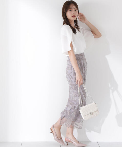 「PROPORTION BODY DRESSING」 半袖ブラウス SMALL ホワイト系その他 レディース_画像6