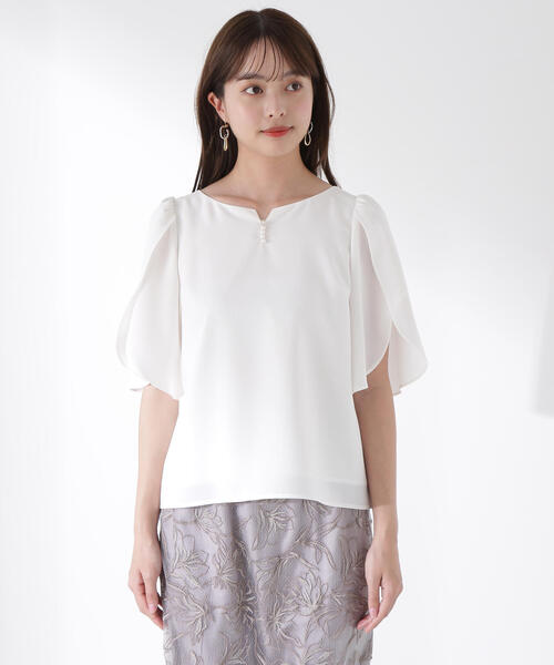 「PROPORTION BODY DRESSING」 半袖ブラウス SMALL ホワイト系その他 レディース_画像7