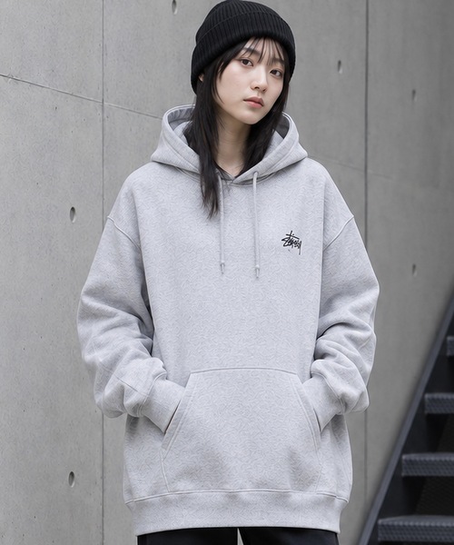 STUSSY（ステューシー） パーカー 裏起毛 BASIC LOGO raising of