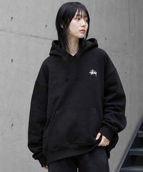 STUSSY（ステューシー） パーカー BASIC LOGO raising of HOODIE