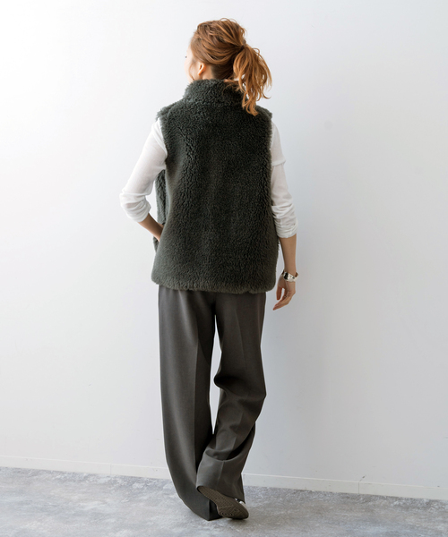 「Spick & Span」 パンツ 36 グレー レディース_画像5