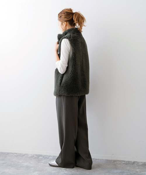 「Spick & Span」 パンツ 36 グレー レディース_画像6