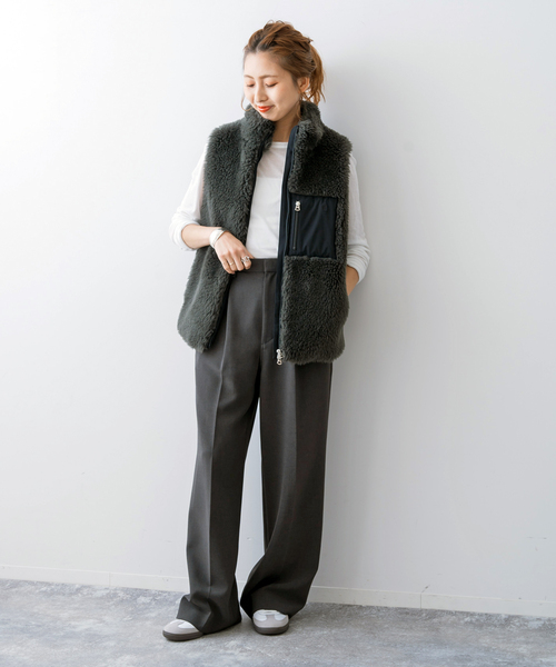 「Spick & Span」 パンツ 36 グレー レディース_画像7