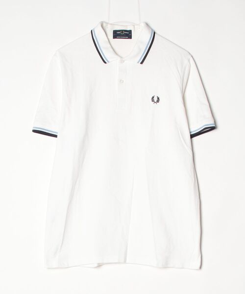 FRED PERRY（フレッドペリー） 半袖ポロシャツ 44 ホワイト系その他