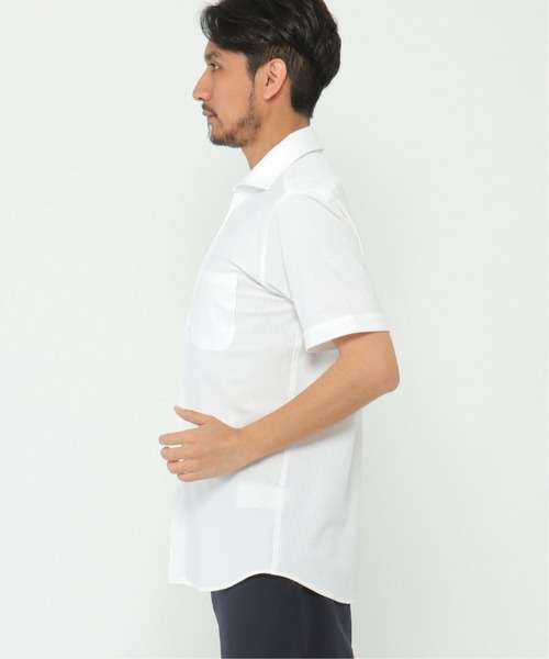 「IKKA LOUNGE」 半袖シャツ X-LARGE ホワイト メンズ_画像3