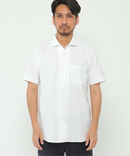 「IKKA LOUNGE」 半袖シャツ X-LARGE ホワイト メンズ_画像5