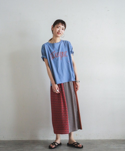 「FIL DE FER」 半袖Tシャツ FREE ブルー レディース_画像3