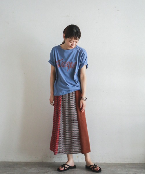 「FIL DE FER」 半袖Tシャツ FREE ブルー レディース_画像4