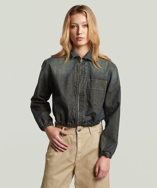 G-STAR RAW デニムジャケット gジャン Bomber Overshirt/ジップアップ 
