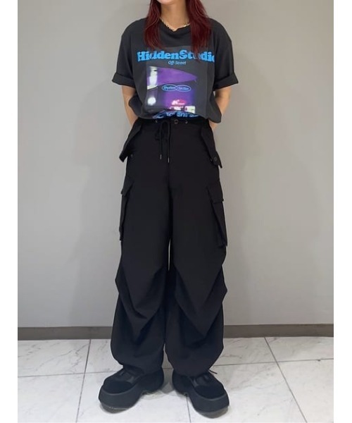 「THROW by SLY」 カーゴパンツ 0 ブラック レディース_画像7