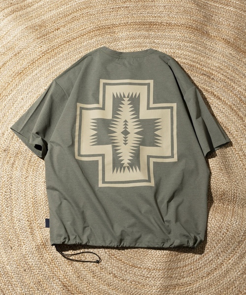 「PENDLETON」 半袖Tシャツ MEDIUM オリーブ メンズ_画像2