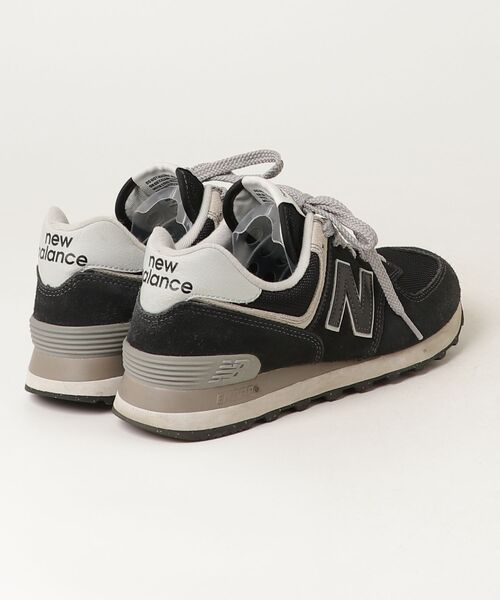 「New Balance」 ローカットスニーカー 24.0cm ブラック メンズ_画像2
