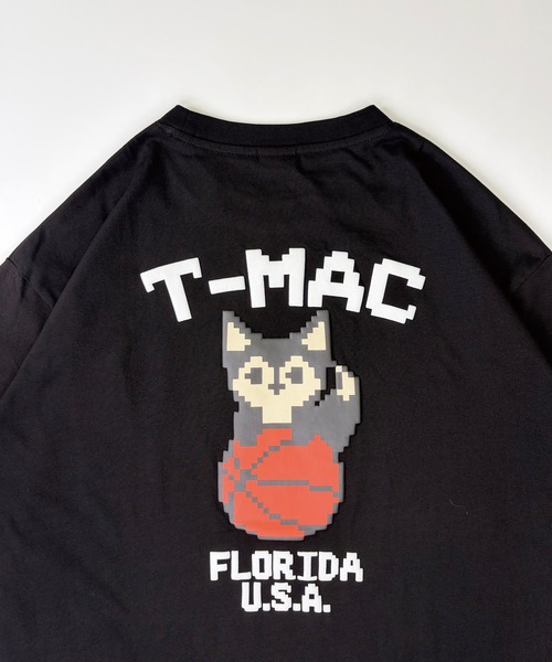 T-MAC OUTING tシャツ 「T-MAC」コットン天竺 バスケキツネピクセル