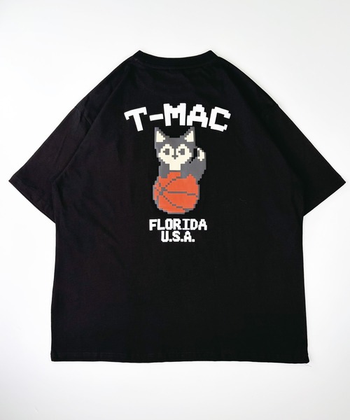 T-MAC OUTING tシャツ 「T-MAC」コットン天竺 バスケキツネピクセル