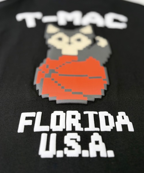 T-MAC OUTING tシャツ 「T-MAC」コットン天竺 バスケキツネピクセル