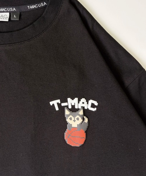 T-MAC OUTING tシャツ 「T-MAC」コットン天竺 バスケキツネピクセル