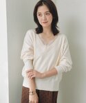 ニット セーター レイヤード2WAYプルオーバ...の詳細画像5