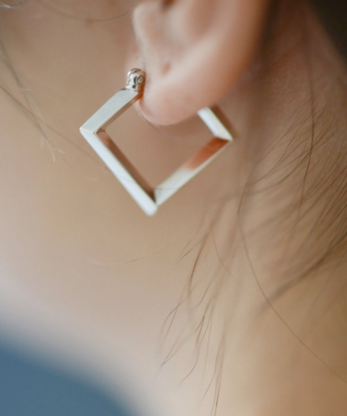 好評超特価 ピアス / lo-p011 ZOZOTOWN PayPayモール店 - 通販 - PayPayモール Losau ロサウ / Square hoop pierce スクエアフープピアス お買い得2023